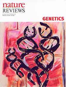 Cover Nature Reviews Genetics January 2003 - Couverture de Nature Reviews Genetics, janvier 2003