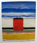 Malevich's marines were the inspiration for this proteome painting - Les marines de Malevich ont été l'inspiration pour cette toile de la série protéome
