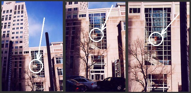 ICAO Building, exterior view, Gene Rising #1 by Jacques Deshaies - Vue extérieure de l'Édifice OACI, LEver de Gène #1 par Jacques Deshaies
