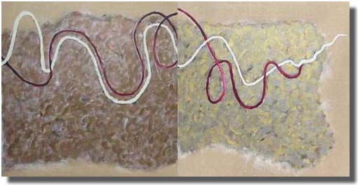 Diptych : DNA strand #1-#2 - Diptyque : Noeud ADN #1-#2