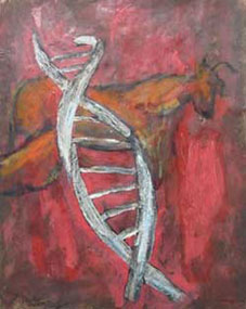 DNA Cave painting #7 - ADN N&eacute;o-rupestre #7