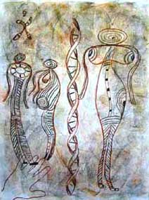 DNA Cave painting #15 - ADN N&eacute;o-rupestre #15