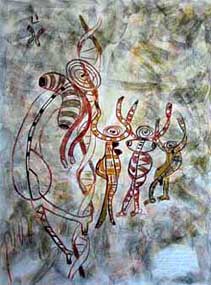 DNA Cave painting #17 - ADN N&eacute;o-rupestre #17