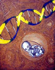 Stem cell yellow-blue - Cellule souche jaune-bleu