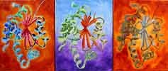 Open twisted Alpha/Beta structure #1,#2,#3 - Structure Alpha/Beta ouverte torsad&eacute;e #1,#2,#3