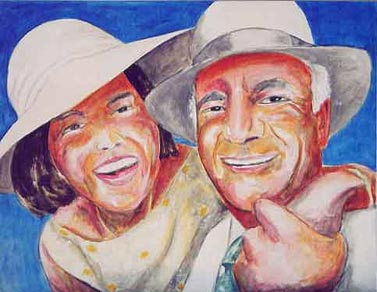 Portrait of Me Margaret Cuddihy and husband - Portrait de Me Margaret Cuddihy et son &eacute;poux